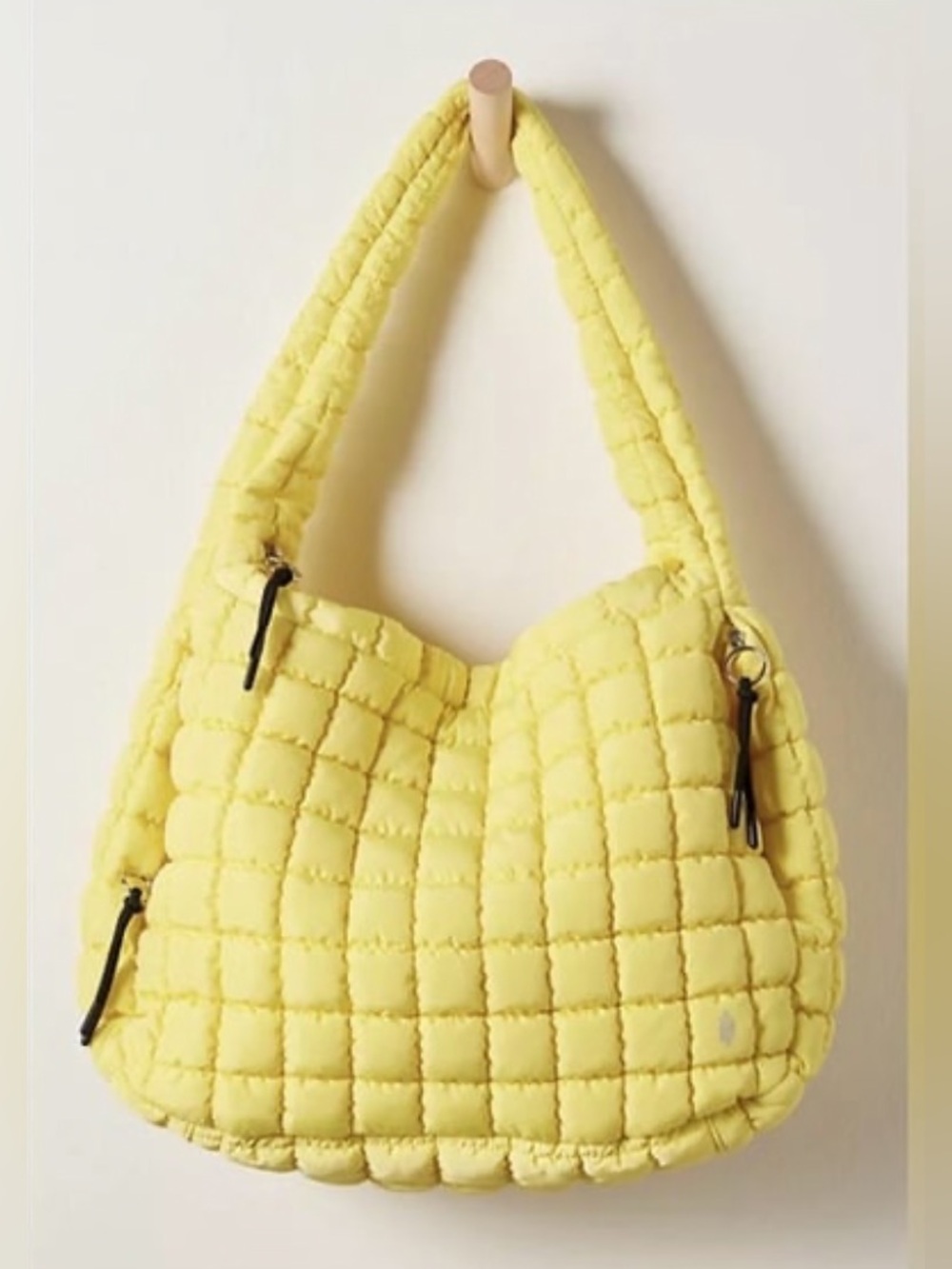 EUC FREE PEOPLE FP Movement Quilted Carryall Sun Yellow - Picture 2 of 9